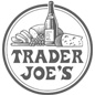 trader joes logo greyscale